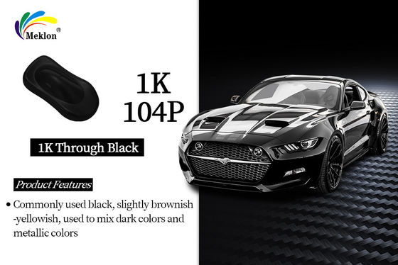 1K через черный глянцевый акриловый автокраска: продвинутая консистенция с правильным смешиванием