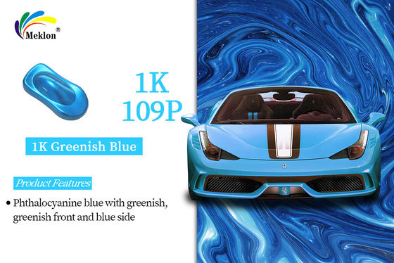 Хорошее блестящее покрытие кузова автомобиля 1K зеленовато-синяя смесь автомобильной отделки краски