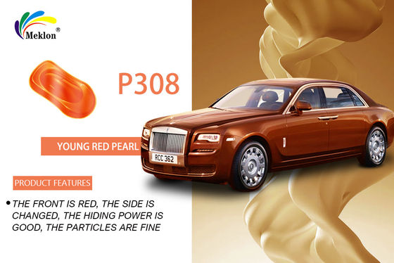 Автомобильная отделка с помощью краски для автомобилей Meklon P-308 Tongue Red Pearl