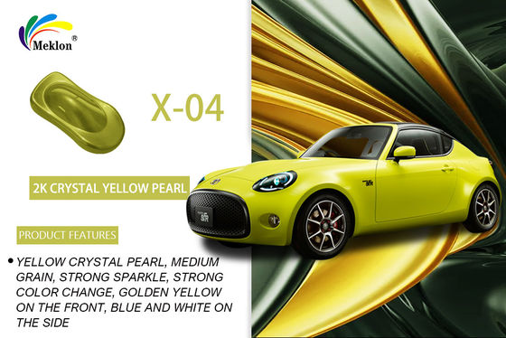 1K Crystal Yellow Pearl Auto Paint: яркие цвета и устойчивость к погодным условиям для кузова автомобиля