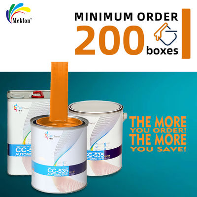 Автокраска Отличная покрытие 1K 2K оранжевый цвет Автомобильный базовый покрытие Доработать автомобильную краску