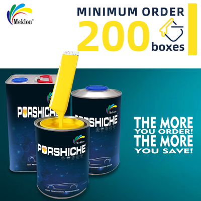 Лимонная желтая автомобильная краска высокого блеска - 380 г/л ВОК