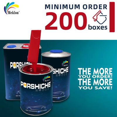 Быстросохнущая красная автомобильная краска Meklon - Глянцевая, устойчивая к УФ-излучению