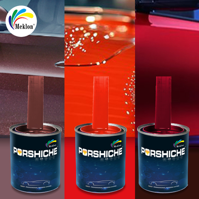 Быстросохнущая красная автомобильная краска Meklon - Глянцевая, устойчивая к УФ-излучению