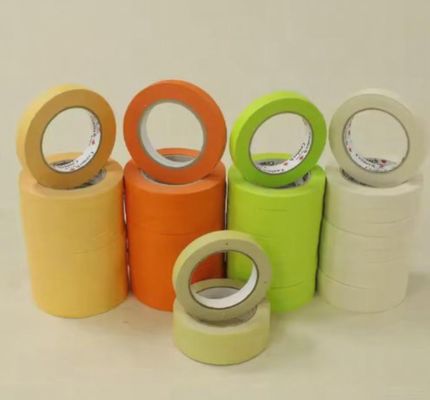 Китайский поставщик оптом 80 градусов теплоустойчивый ремонт автомобиля оранжевая маскировочная лента с высокой вязкостью, которая может быть настроена с оригинальной упаковкой