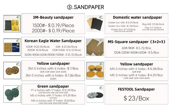 3M Полированная автомобильная высокоблестящая шлифовальная замороженная бумага