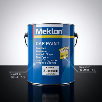 L-688 2K Super White Acrylic Automotive Paint High Gloss Coating for Car Body Refinishing Repair