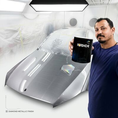 Устойчивая бриллиантовая металлическая серебряная автомобильная краска многоцелевая водонепроницаемая