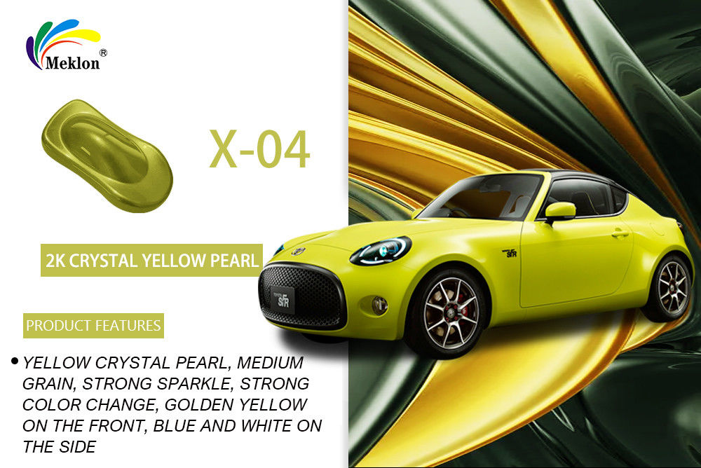 1K Crystal Yellow Pearl Auto Paint: яркие цвета и устойчивость к погодным условиям для кузова автомобиля