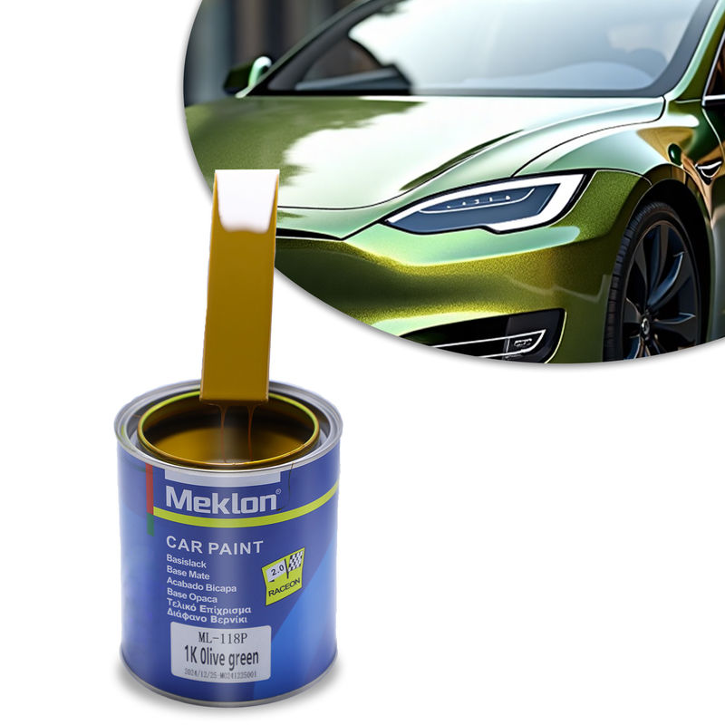 1K высокопроизводительная оливковая зеленая автомобильная краска смола жидкое покрытие для распыливания акриловой краски с появлением порошка