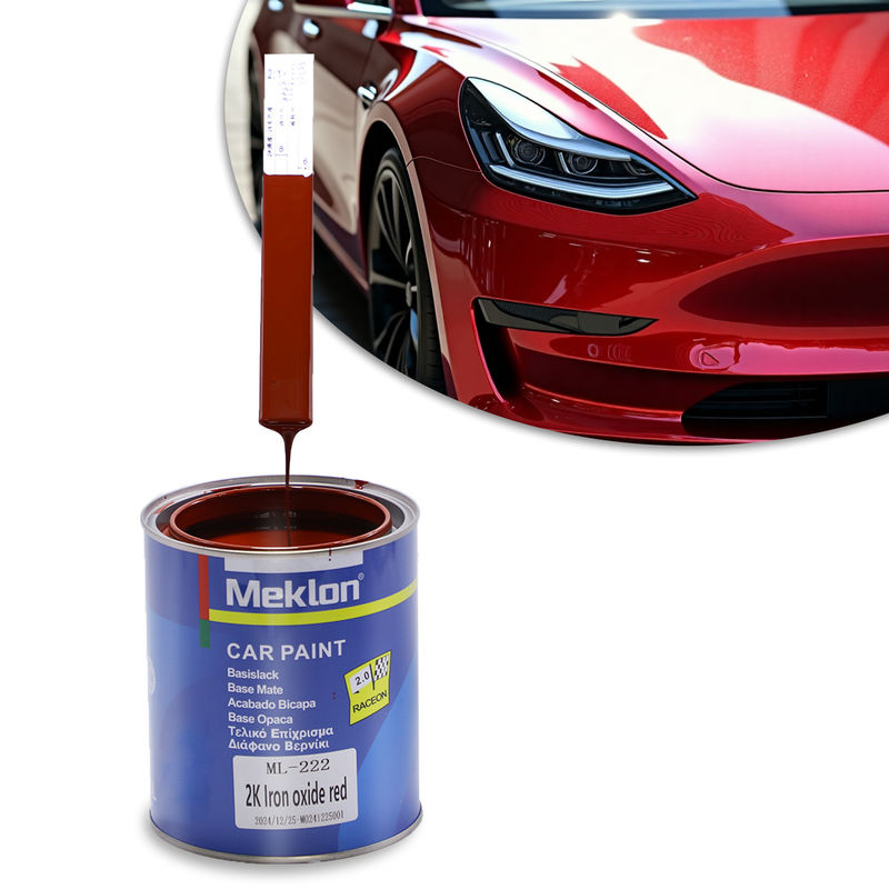 Лучшая продажа 2K оксид железа Красная автокраска Акриловое жидкое покрытие для распыления Автомобильная отделка краски
