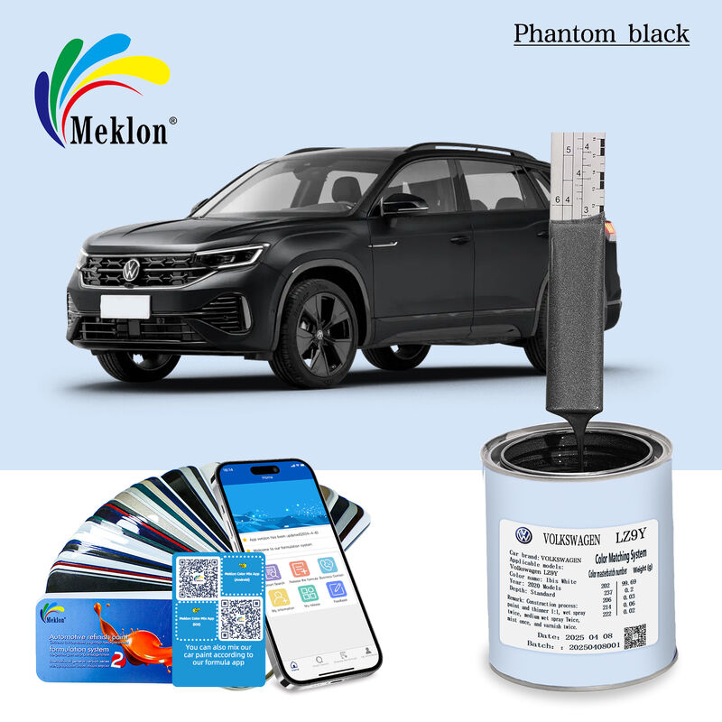 Быстросушаяся черная автомобильная краска Стандартная глубина для SAIC Volkswagen 2019 моделей LZ9Y Phantom