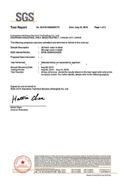 Китай Guangzhou Meklon Chemical Technology Co., Ltd. Сертификаты