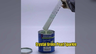 Meklon X06 Crystal Green Pearl Яркий акрил с блестками